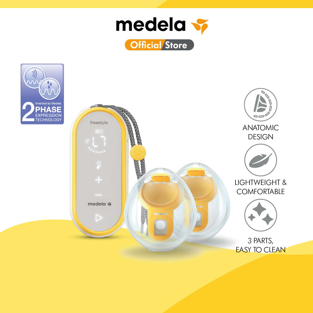 Freestyle™ Hands-free double electric wearable Breast Pump – Medela  Singapore