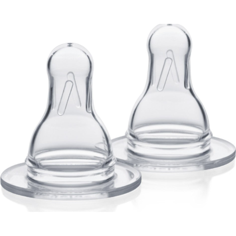 Milk Bottle Teats Slow/Medium Flow 2 pcs